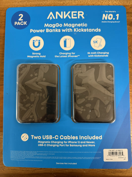 ANKER MagGo Magnetic Power Banks with Kickstands