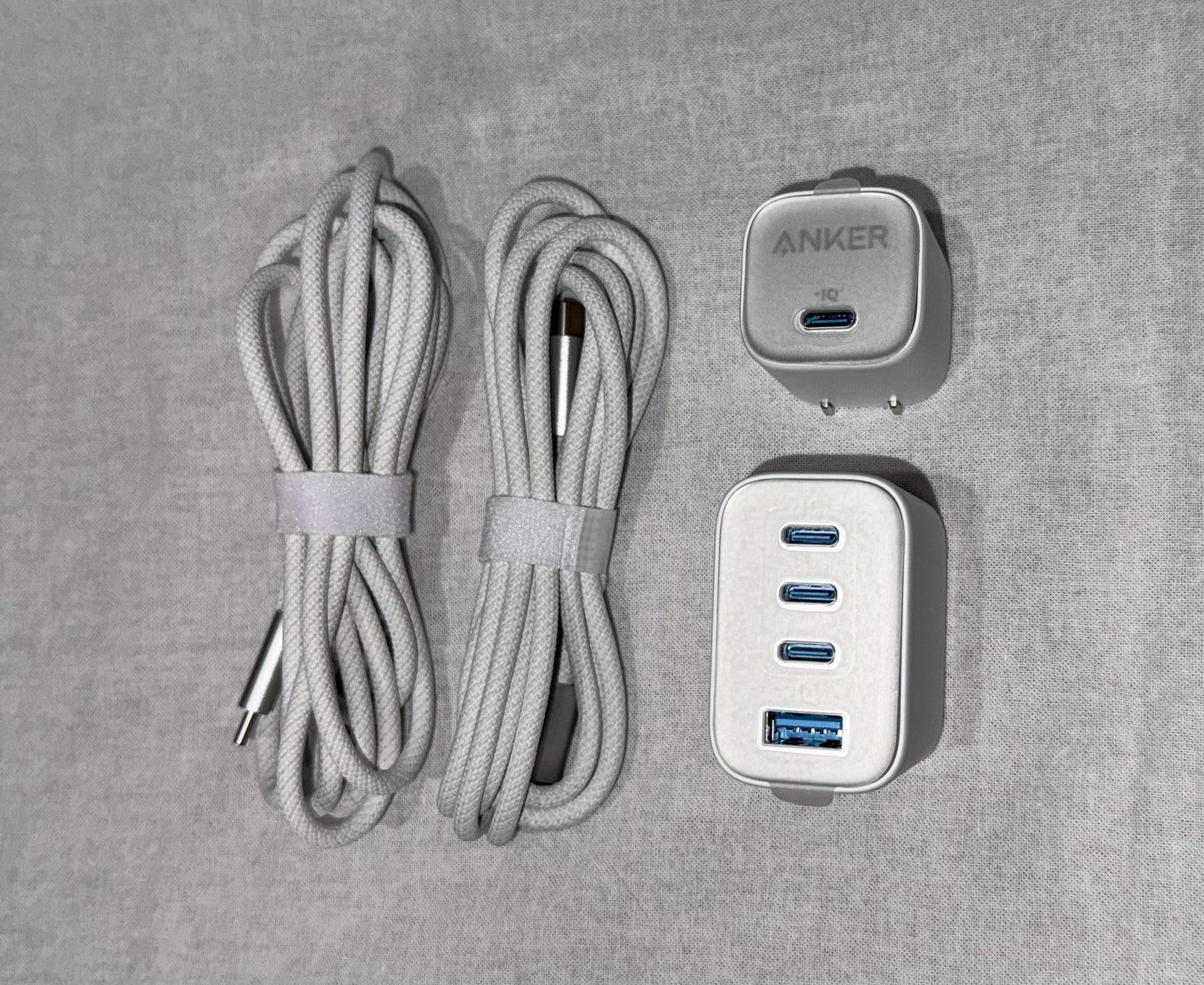 ANKER 70W & 30W GaN Chargers + 2 USB-C Cables