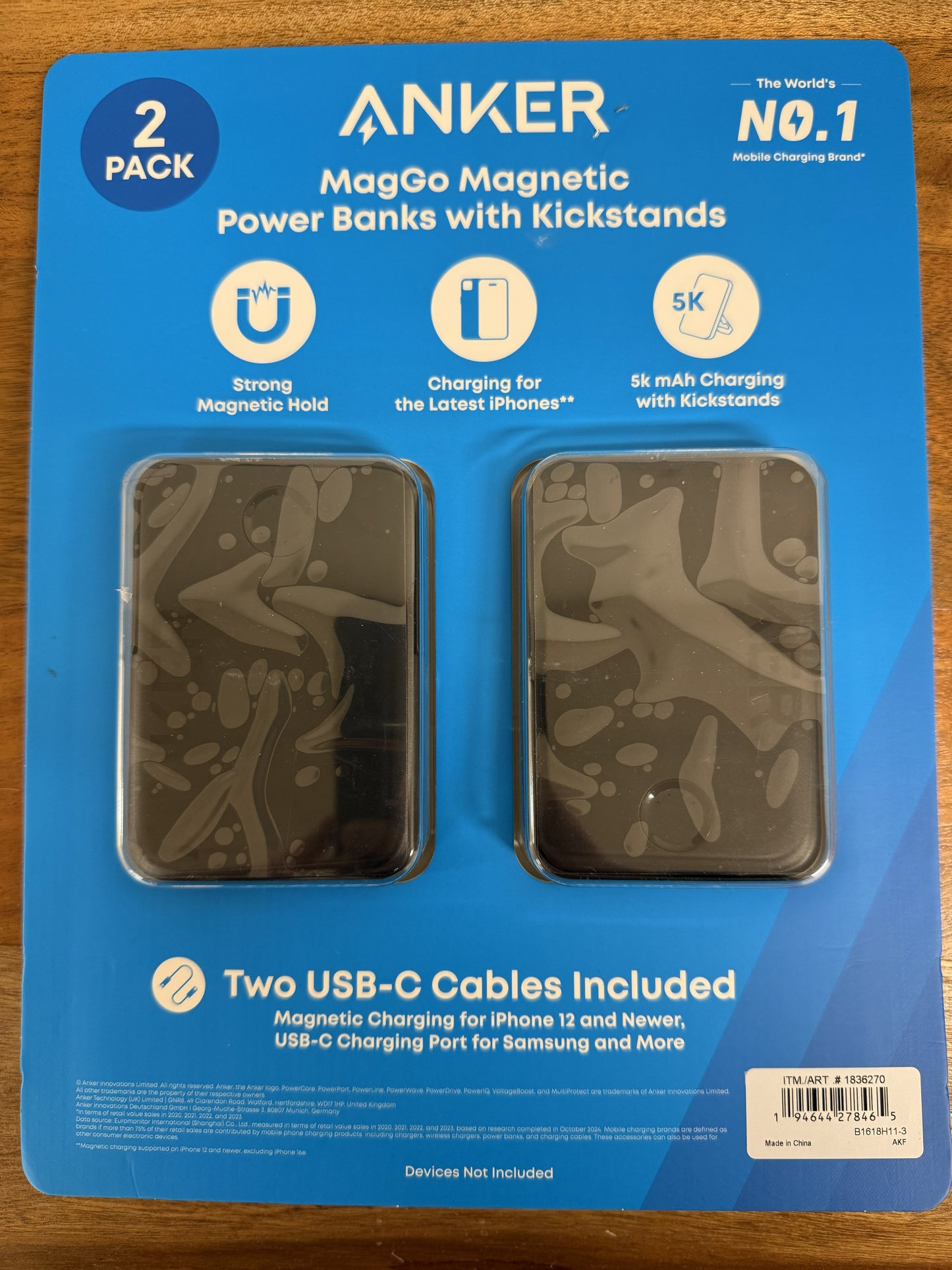 ANKER MagGo Magnetic Power Banks with Kickstands