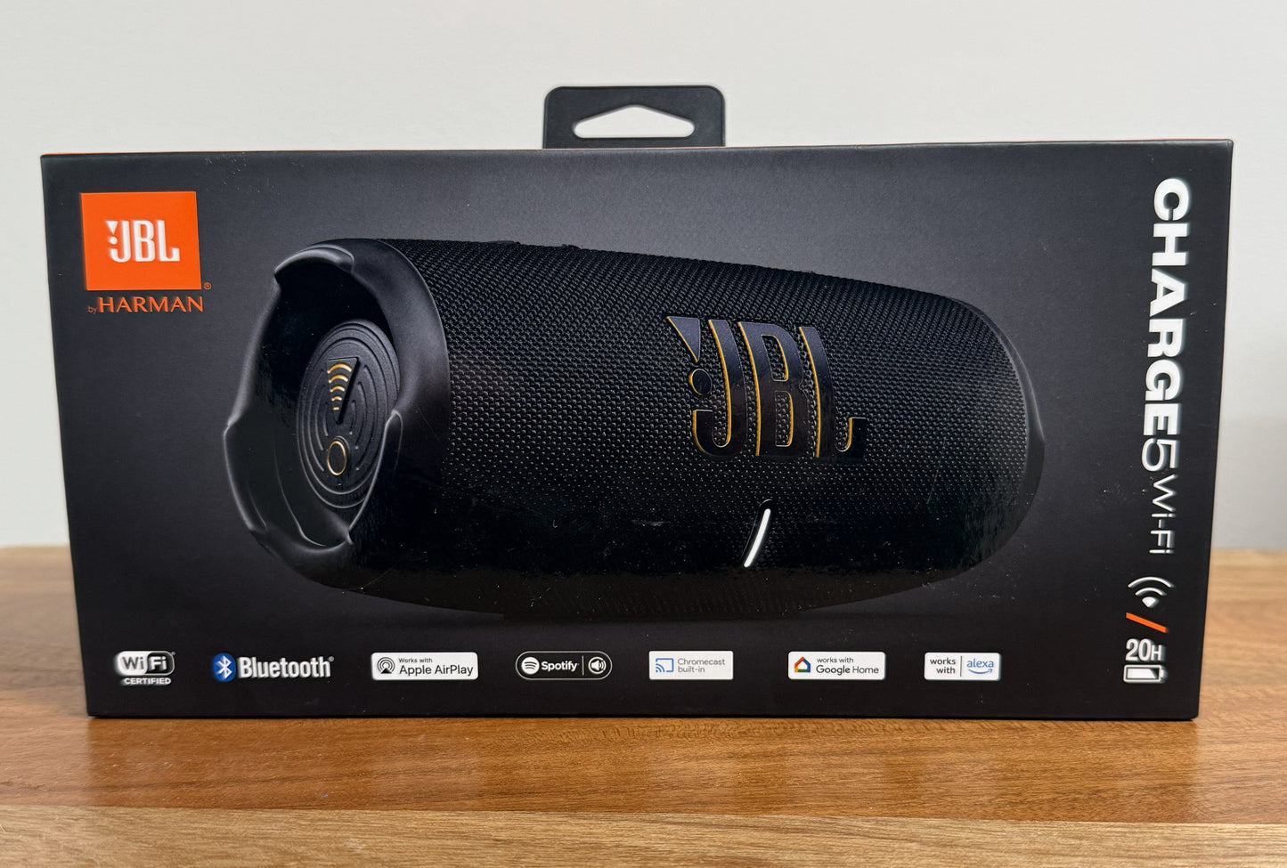 JBL CHARGE 5 - Portable Waterproof (IP67) Bluetooth Speaker with Powerbank USB Charge out, 20 hours playtime, JBL Partyboost (Black)