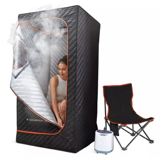 Sharper Image Portable Steamer Sauna Portable Spa: Electric 1-Person Sauna, 110V